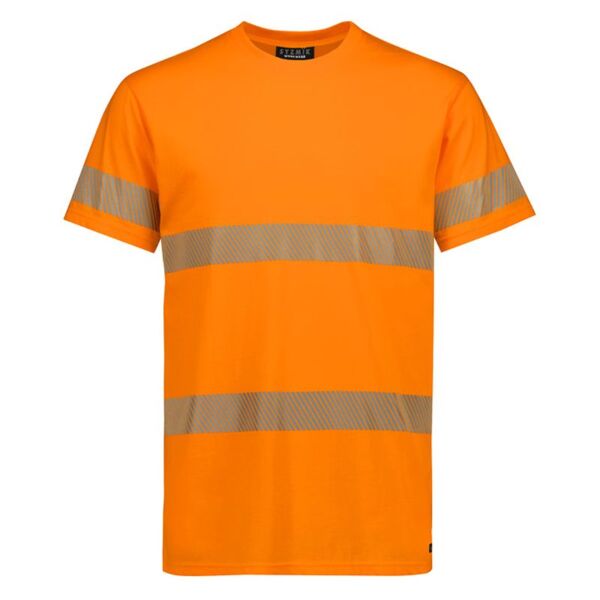 Mens Hi Vis Segmented Tape Cotton Tee Shirt Thumbnail