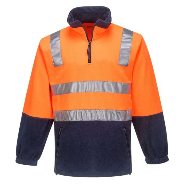 Hi Vis Contrast 1/4 Zip Polar Fleece Thumbnail