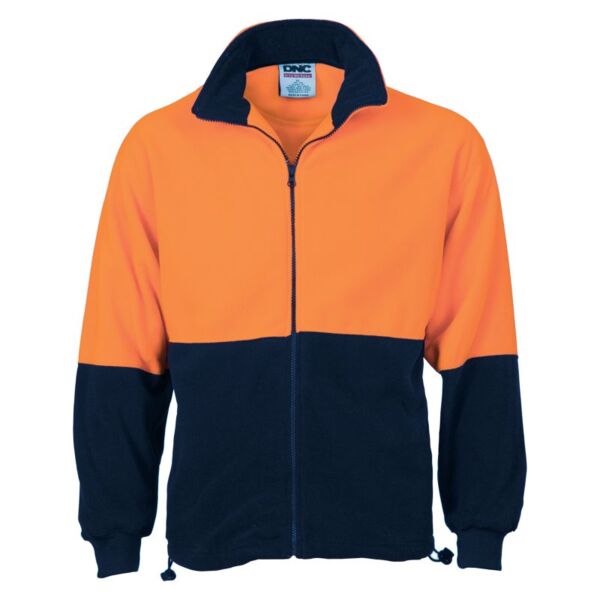 Hi Vis Two Tone Full Zip Polar Fleece Thumbnail